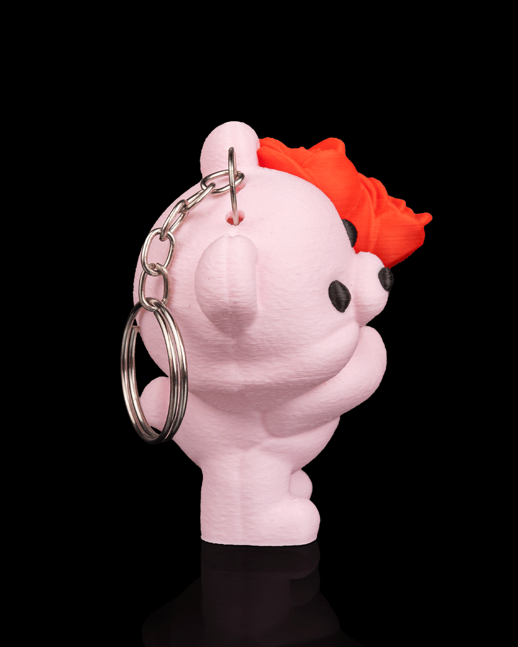 PORTA CHAVES Urso com ramos de flores