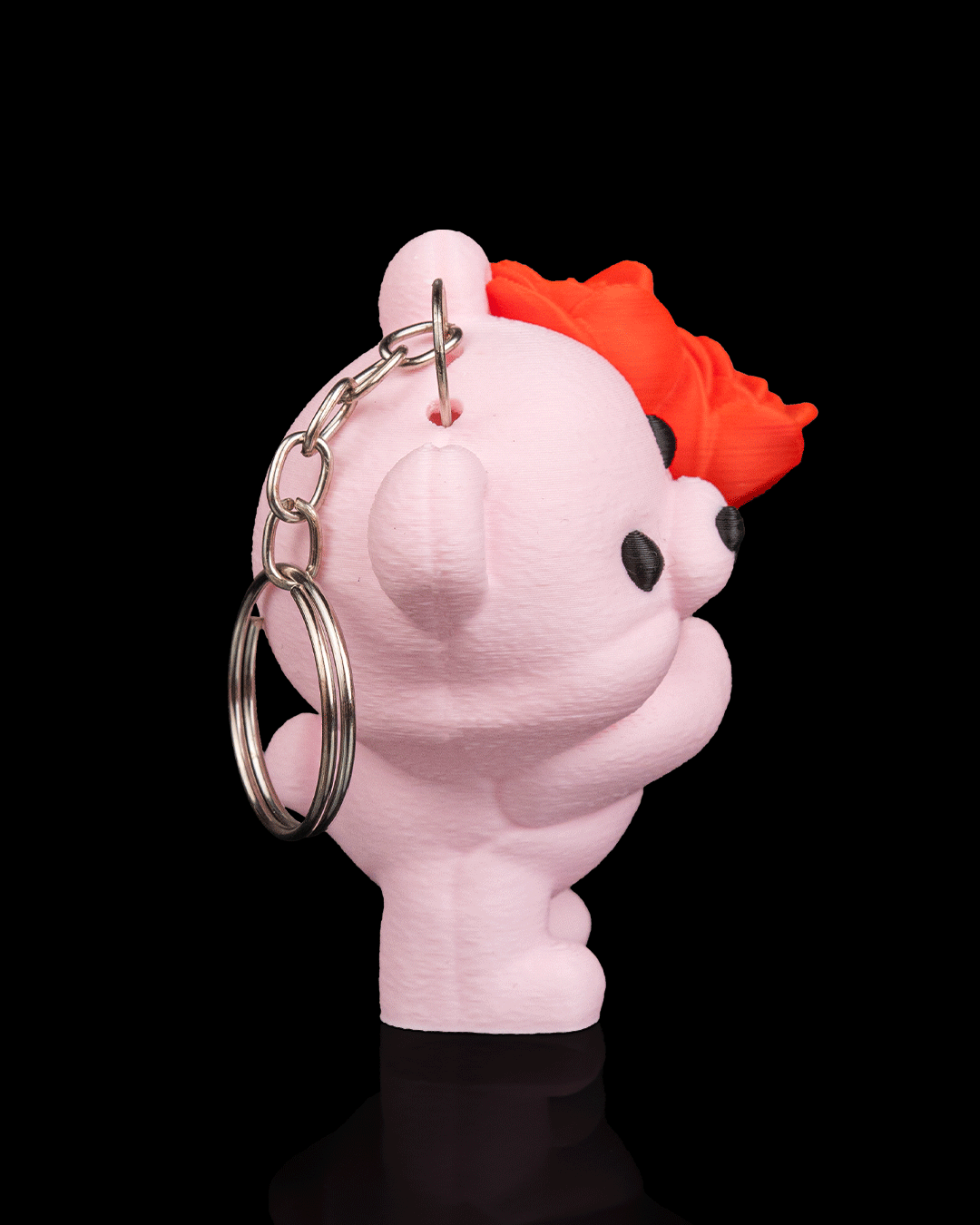 PORTA CHAVES Urso com ramos de flores