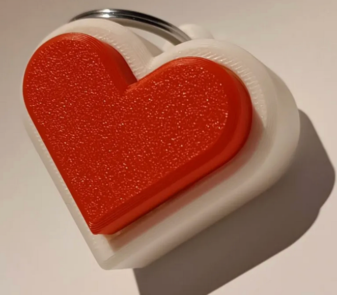 porta chaves coração fingerclick